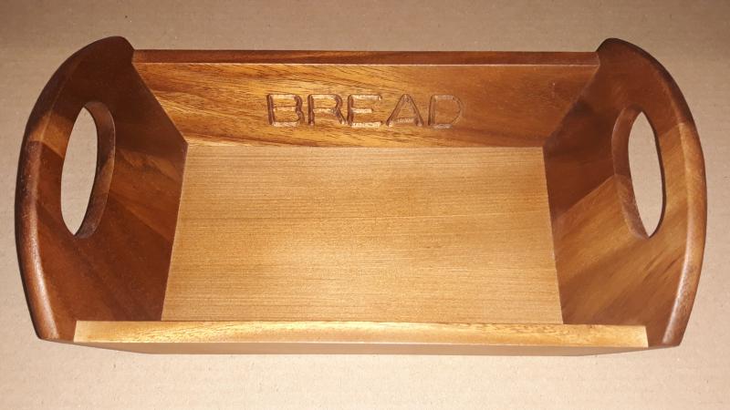 Parawood Fa kenyérkosár, szögletes, 32X18X10 cm, 210004