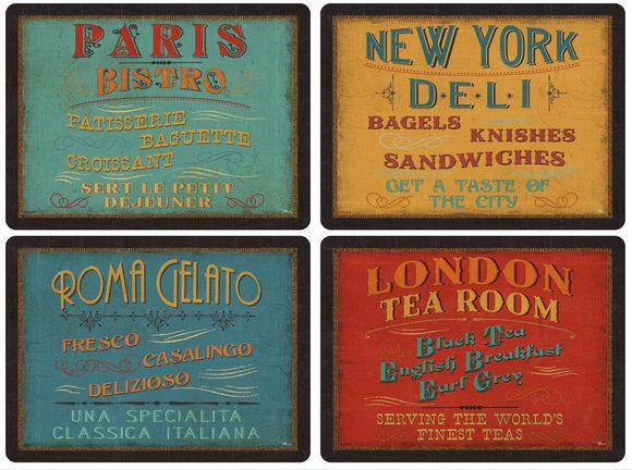 Pimpernel parafa tányéralátét, Lunchtime (Ebédidő), 40X30 cm, 4 db, 319002