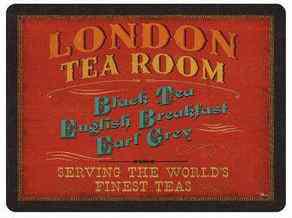 Pimpernel parafa tányéralátét, Lunchtime "London Tea Room", 40x30 cm, 1 db