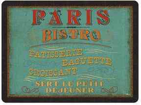 Pimpernel parafa tányéralátét, Lunchtime "Paris Bistro", 40x30 cm, 1 db