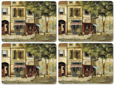 Pimpernel parafa tányéralátét, párizsi utcarészlet, 40X30 cm, 4 db, 319002