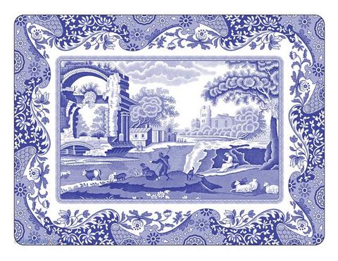 Pimpernel parafa tányéralátét, Spode Blue Italian , 40X30 cm, 4 db, 319002