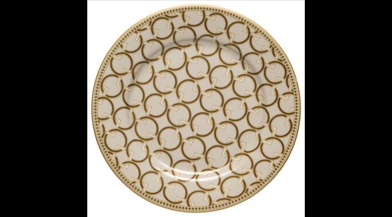 P.M.PM0122DEC1 Porcelán desszerttányér 19,5cm, Déco