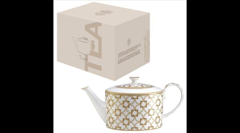P.M.PM0128DECO Porcelán teáskanna 1200ml, dobozban, Déco