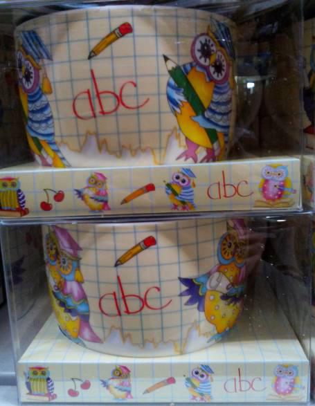 Porcelán jumbo bögre, tudós baglyos, 57 cl, 243043