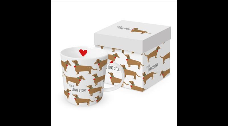 PPD.160302669 Porcelánbögre 0,4l dobozban, Long Story