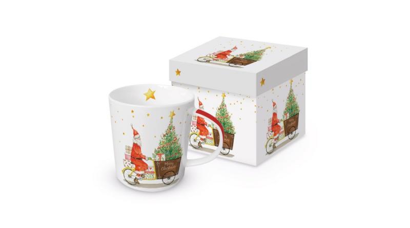 PPD.360302370 Porcelánbögre 0,35l, dobozban, Santa Delivery