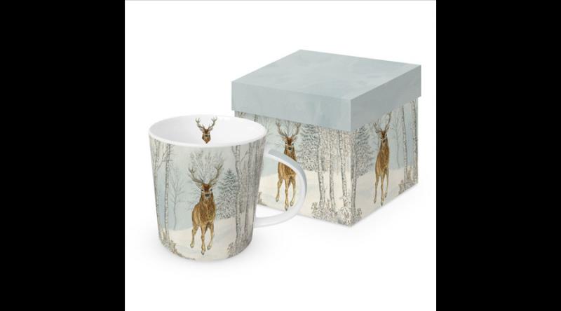 PPD.360302776 Porcelánbögre 0,4l dobozban, Cerf Hiver