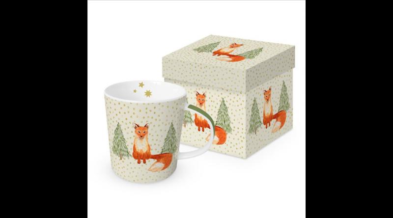 PPD.360302839 Porcelánbögre 0,4l dobozban, Snowflakes & Fox