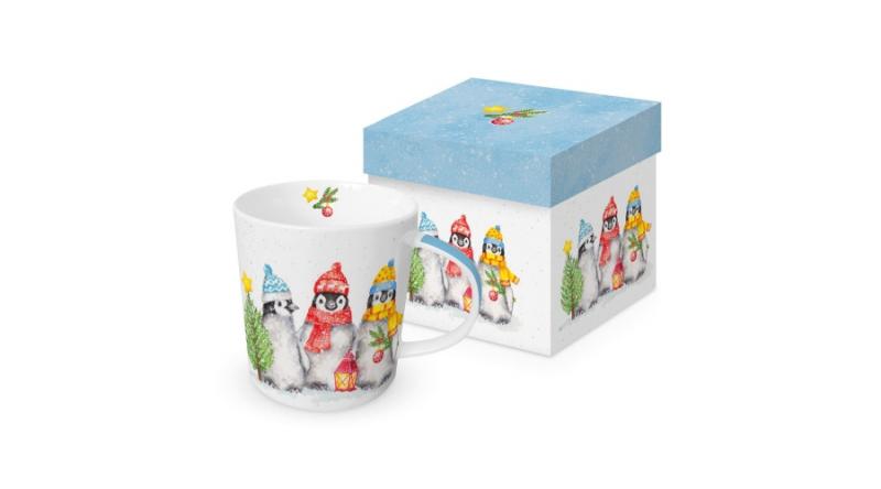 PPD.360303103 Porcelánbögre 0,4l dobozban, Sacred Penguins