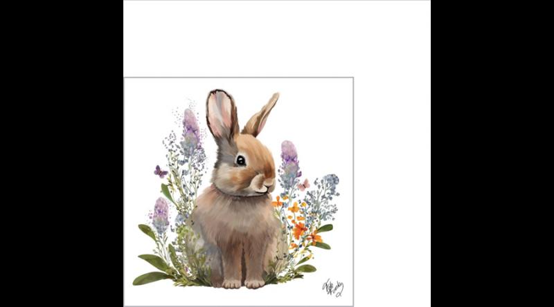 PPD.B125002622 Belle Bunny papírszalvéta 25x25cm, 20db-os