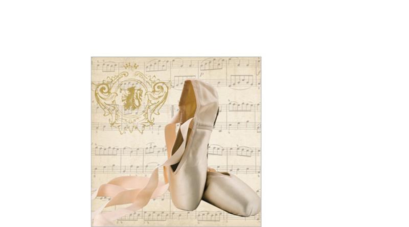 PPD.B1252467 Concerto Ballet papírszalvéta 25x25cm,20db-os