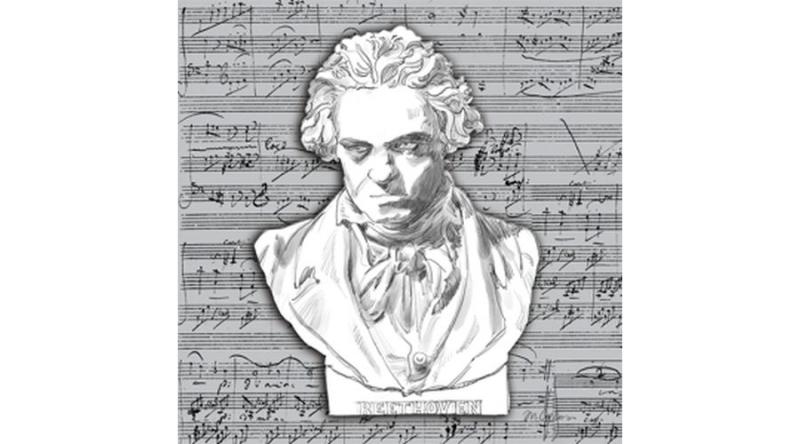 PPD.B1253507 Beethoven papírszalvéta 25x25cm, 20db-os