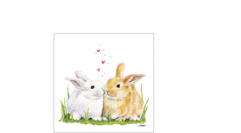 PPD.B225002542 Easter Kiss papírszalvéta 25x25cm,20db-os