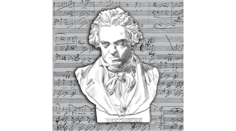 PPD.C1333507 Beethoven papírszalvéta 33x33cm,20db-os