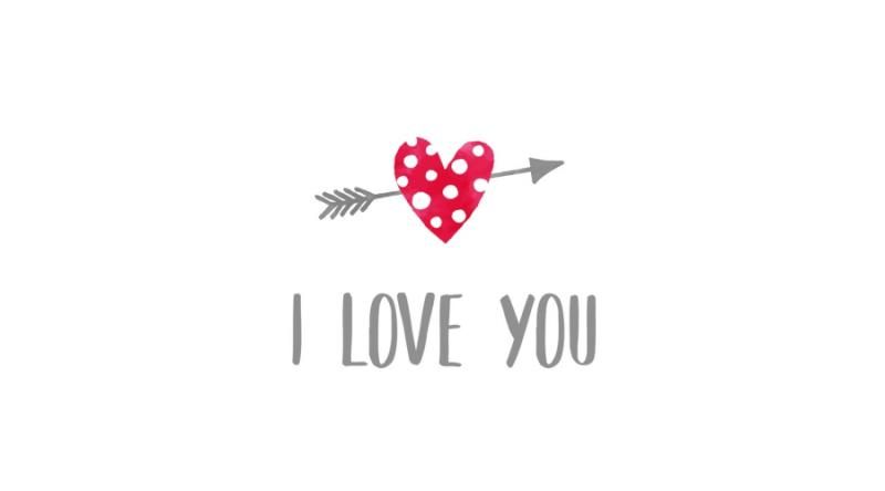 PPD.C1333592 I Love You papírszalvéta 33x33cm,20db-os