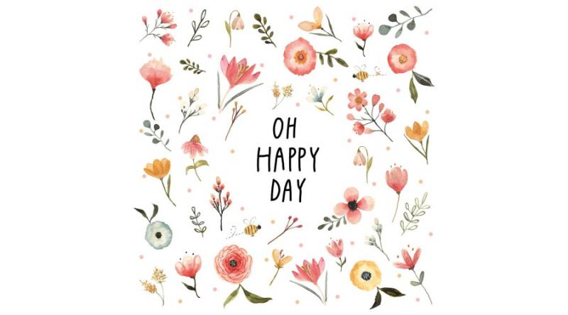 PPD.C1334393 Oh Happy Day papírszalvéta 33x33cm,20db-os