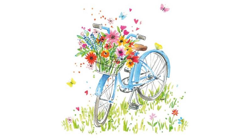 PPD.C1334408 Ride my Bike papírszalvéta 33x33cm,20db-os