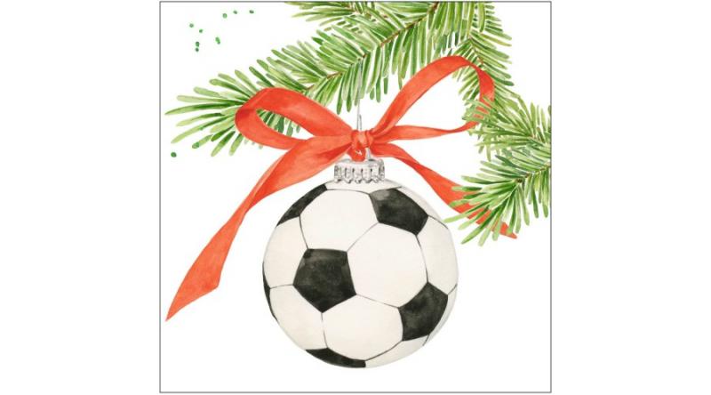 PPD.C333001342 Football Ornament papírszalvéta 33x33cm, 20db-os