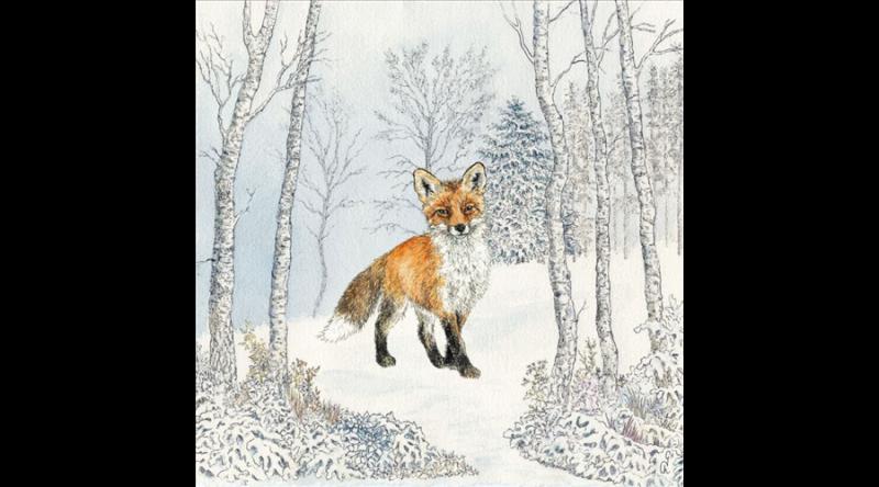 PPD.C333002777 Renard Hiver papírszalvéta 33x33cm, 20db-os