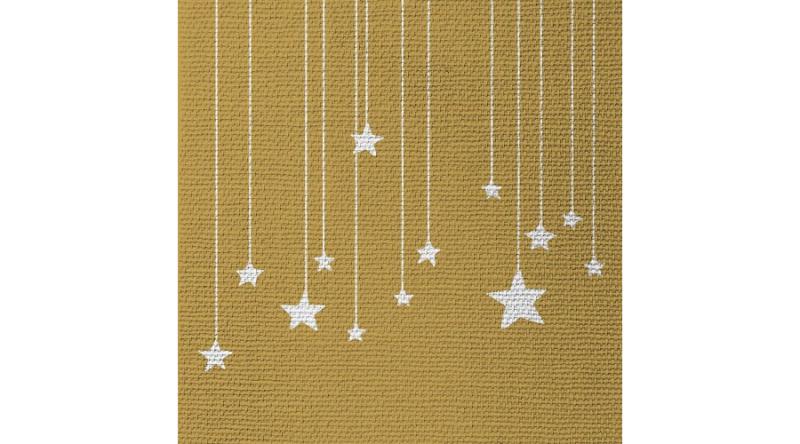 PPD.C333003171 Stars on Canvas gold dombornyomott papírszalvéta 33x33cm, 15db-os