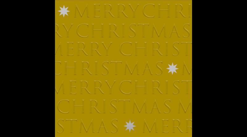 PPD.C333102908 Christmas letters gold dombornyomott papírszalvéta 33x33cm,20db-os