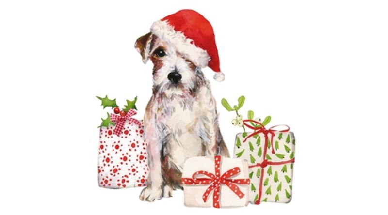 PPD.C3333453 Christmas Pup papírszalvéta 33x33cm,20db-os