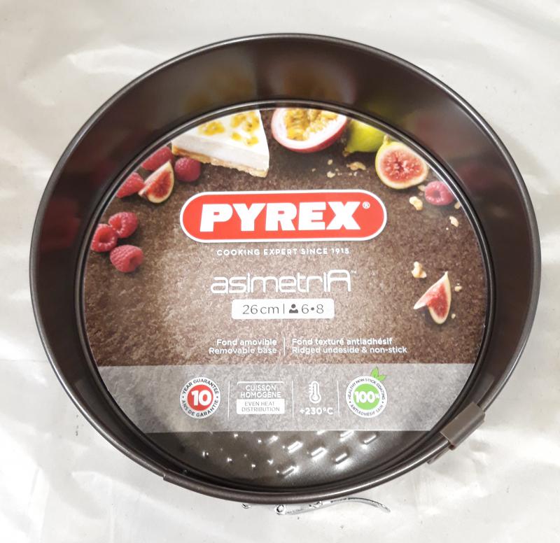 Pyrex Asimetria bevonatos csatos tortaforma, 26 cm, 203188
