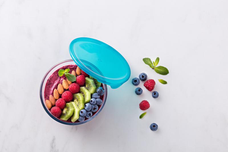 Pyrex Prep&Store; keverőtál+műa.fedő, 14 cm, 0,5 liter, 203211