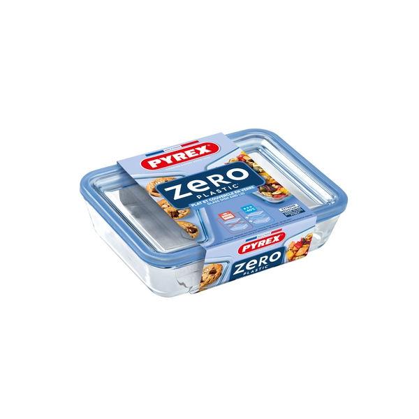 PYREX PURE szögletes sütőtál + üveg tető 0,8L 19x14x5 cm