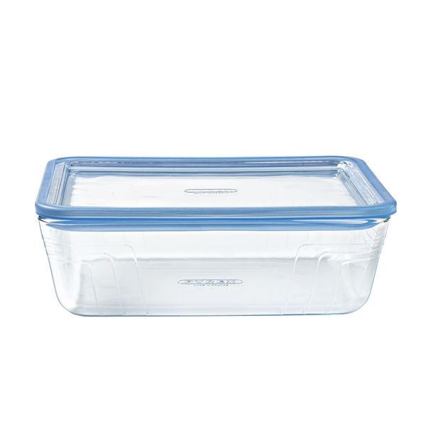 PYREX PURE szögletes sütőtál + üveg tető 2,6L 24x19x8 cm