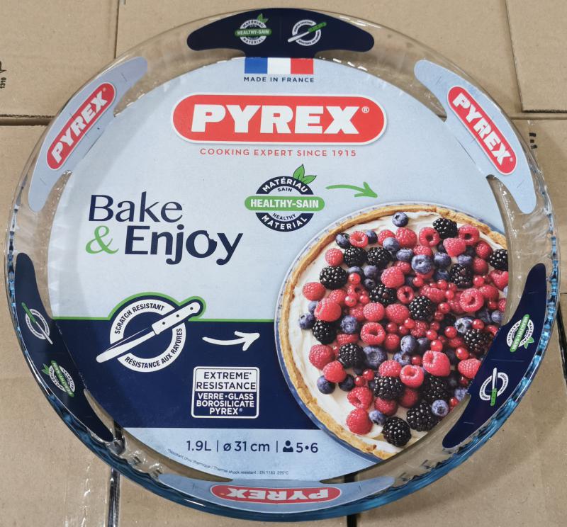 PYREX üveg gyümölcstortaforma, 31X3,5 cm, 1,9 liter,  203217