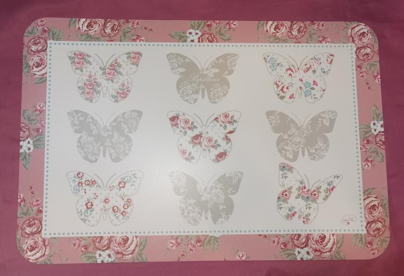 R2S Easy Life műanyag reggeliző alátét, Maison des papillons, MAP0350DI