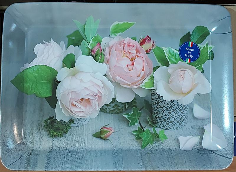 R2S Easy Life műa.tálca, Composition des roses, 31X23 cm, 153109CDE