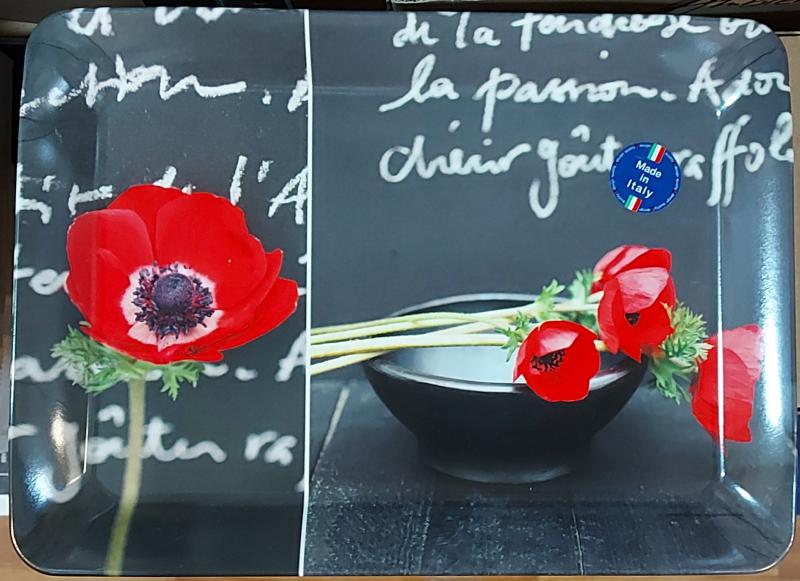R2S Easy Life műa.tálca, Poppies 2014, 31X23 cm, 153109POP