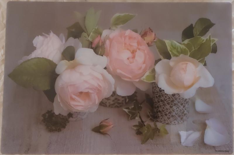 R2S műanyag reggeliző alátét Composition des roses, 45X30 cm, ART R0550CDE