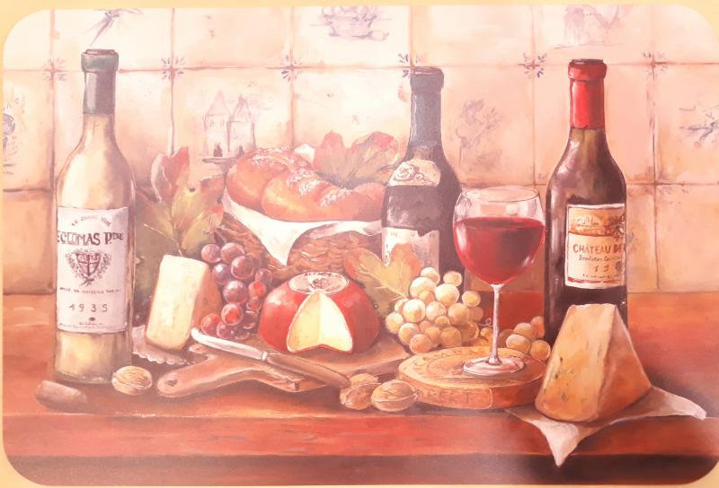 R2S műanyag reggeliző alátét, Les Saveurs traditonelles, 45X30cm ART LSV0350D