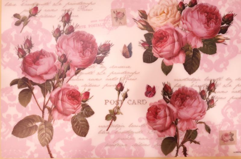 R2S műanyag Reggeliző alátét, Romantic Roses, 45X30 cm ART R0550RMR