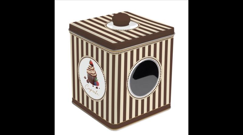 R2S.092SWEM Ablakos fémdoboz 13x13x14,5cm, Sweet Moments