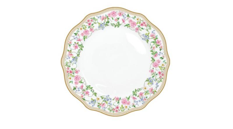 R2S.1050GAJO Porcelán lapostányér 26cm,Garden Joy