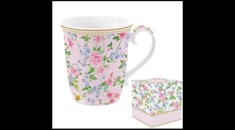 R2S.1101GAJB Porcelánbögre 275ml dobozban,Garden Joy