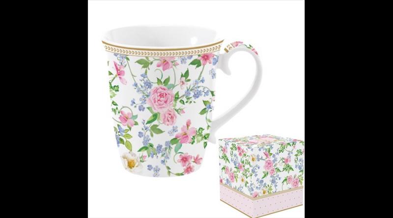 R2S.1101GAJO Porcelánbögre 275ml dobozban,Garden Joy