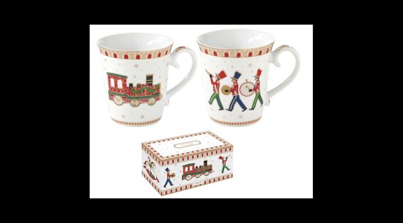 R2S.1102EXPR Porcelán bögreszett 275ml, 2db-os dobozban, Polar Express