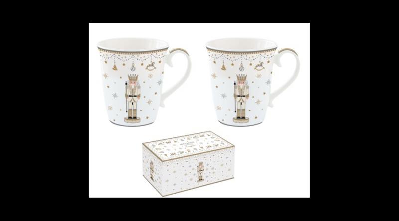 R2S.1102RNUT Porcelán bögreszett 275ml, 2db-os dobozban, Royal Nutcracker