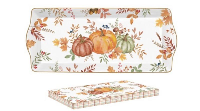 R2S.1109HARV Porcelántálca 35x15cm, dobozban, Harvest