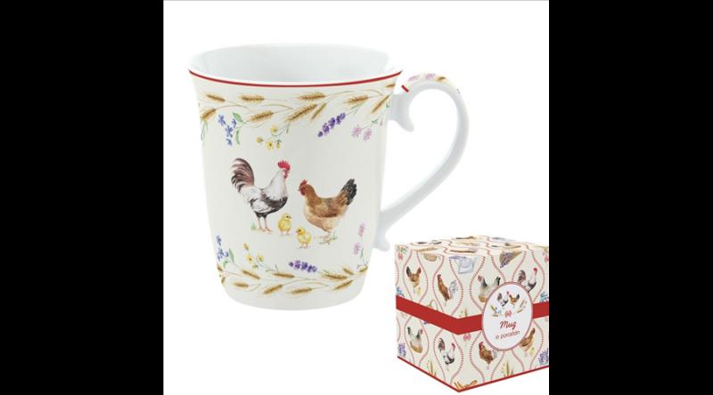 R2S.1171CLIF Porcelánbögre 275ml, dobozban, Country Life