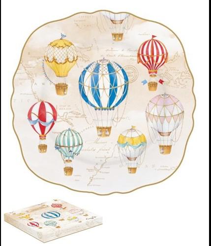 R2S.1176AIRB Porcelán desszerttányér 20cm dobozban,Air Balloons