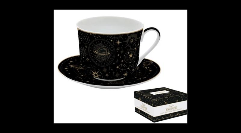 R2S.1454CELE Porcelán reggelizőcsésze+alj 400ml dobozban,Atmosphere, Celestial