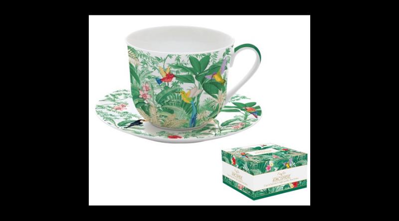 R2S.1454HEAV Porcelán reggelizőcsésze+alj 400ml dobozban,Exotic Heaven, Atmosphere