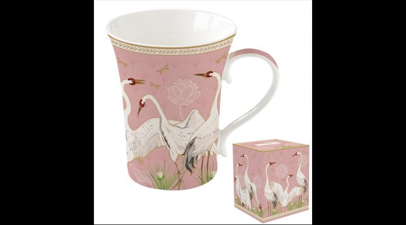 R2S.1461DANC Porcelánbögre 360ml dobozban,Dancing Herons